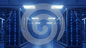 Data Center Server Room Network Infrastructure, High Technology