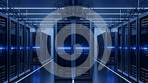 Data Center Server Room Network Infrastructure, IT Technology