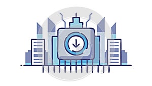 Data Center Server Room Vector Icon, vector design Generative AI