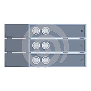 Data center server stack providing cloud computing services