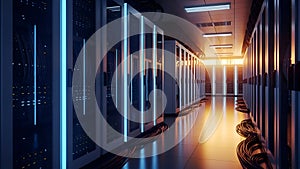 Data Center Servers Modern Cloud Computing Infrastructure