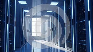 Data Center Servers Modern Network and Cloud Computing