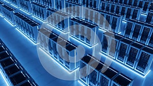 Data Center Servers Modern Network Infrastructure, Cloud Computing