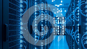 Data Center Servers Network, Cloud Computing, and Technology