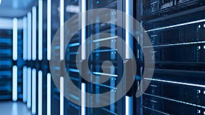 Data Center Servers Network, Hosting, Cloud Computing