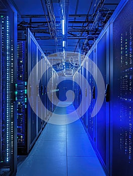 Data Center Servers Row