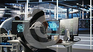 Data center software developer using artificial intelligence deep learning model