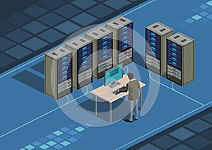 Data center and system administrator