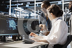 Data center system administrators using artificial intelligence