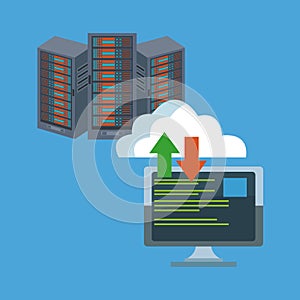 Data center technology icons