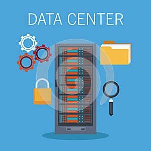 Data center technology icons