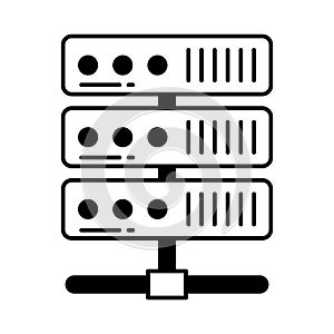 Data center Vector Icon which can easily modify or edit