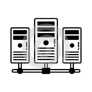 Data center Vector Icon which can easily modify or edit