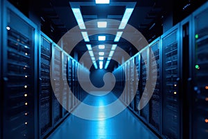 Data Center Visualization and Advanced Networking Technologies in Server Racks with Cloud Computing