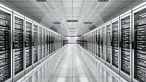 Data Centers With Endless Rows Of Servers