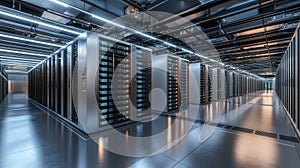 Data Centers With Endless Rows Of Servers