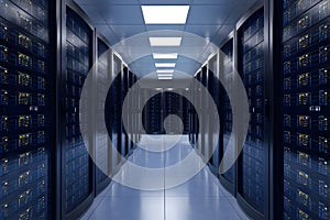 Data centers nerve center Server rooms depicted as tech hub