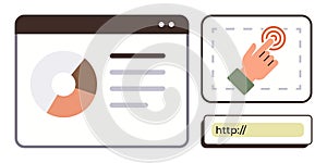Interactive Web Analytics with Click Tracking and Data Visualization