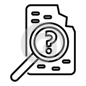 Data cipher icon outline vector. Encryption protection