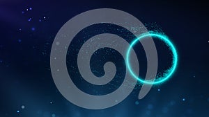 Data circle digital technology background. Internet network abstract background. Big data circle vector illustration.
