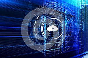 Data cloud storage network 3D rendering motion plexus background