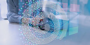 Data Clustering Visualization on Digital Tablet Interface in Machine Learning Concept