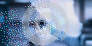 Data Clustering Visualization on Digital Tablet Interface in Machine Learning Concept