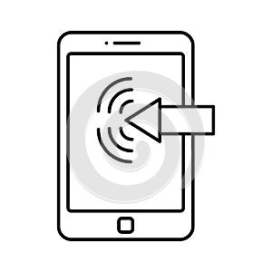 Data communication Outline vector icon which can easily modify or edit