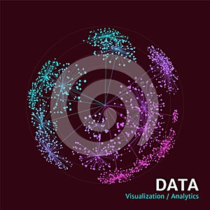 Data complexity representation. Big data concept visualization. Analytics abstract concept.