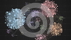 Data complexity representation. Big data concept visualization. Analytics abstract concept. Information clustering