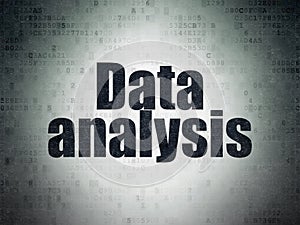 Data concept: Data Analysis on Digital Data Paper background