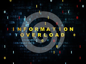 Data concept: Information Overload on Digital