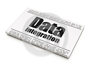 Data concept: newspaper headline Data Integration
