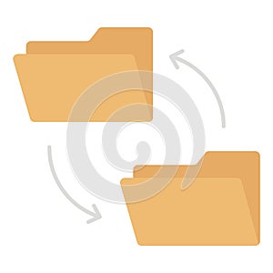 Data conversion Flat  Vector icon which can easily modify or edit