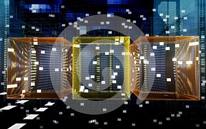 Data cubes in the cyberspace photo