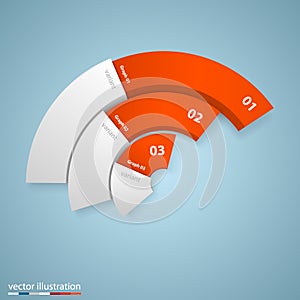 Data 3d growth chart.