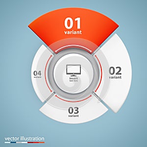 Data 3d growth chart.