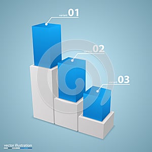 Data 3d growth chart