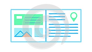 Data Dashboard Icon Vector, Information Analytics Display, vector design Generative AI