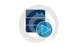 Data, database, folder, server, store icon vector illustration.