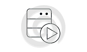 Data, database, folder, server, store icon vector illustration.