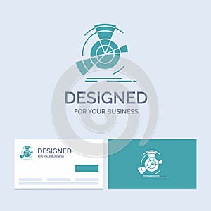 Data, diagram, performance, point, reference Business Logo Glyph Icon Symbol for your business. Turquoise Business Cards with