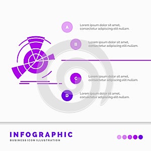 Data, diagram, performance, point, reference Infographics Template for Website and Presentation. GLyph Purple icon infographic