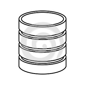 data disk isolated icon design