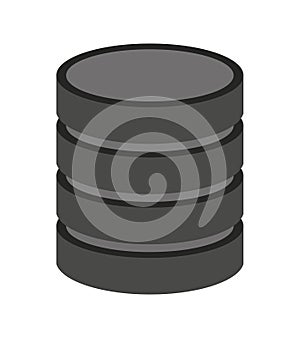 data disk isolated icon design