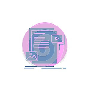 data, document, file, media, website Glyph Icon