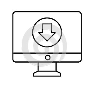 Data download Vector icon which can easily modify or edit .
