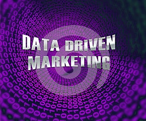 Data Driven Marketing Database Analytics 3d Illustration