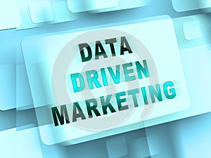 Data Driven Marketing Database Analytics 3d Rendering