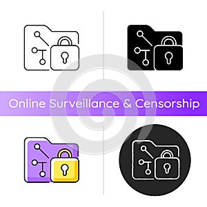 Data encryption icon
